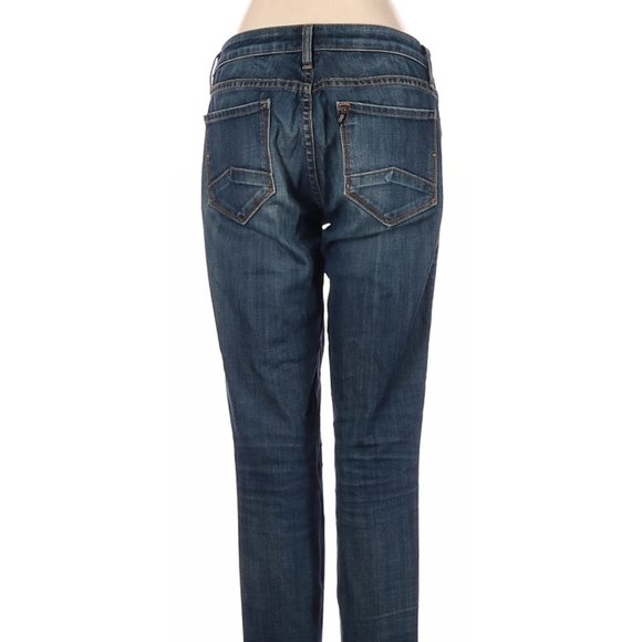 D-ID Jeans Blue Skinny Leg Cut Mid Rise Waist Size 26 #459 - Picture 3 of 4